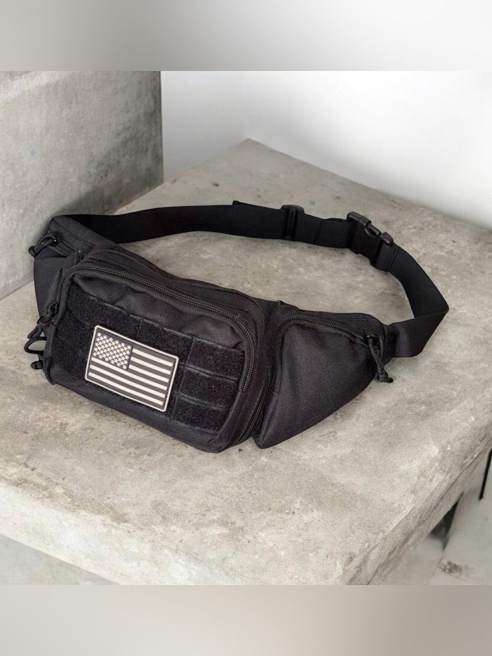 Black Multi Compartment Tactical Waist Bag 🔥🔥✅✅✅✅